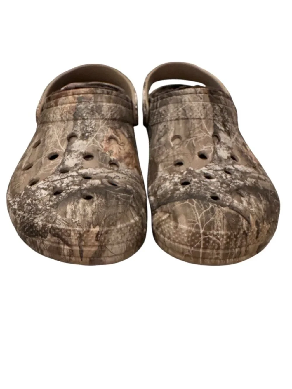 Crocs Realtree Lined Clogs Men’s 9 Women’s 11 Camo Fleece Shoes EUC